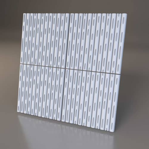 3D панель стеновая Relieffo Bamboo 040 из пенополиуретана 600x600x30 мм
