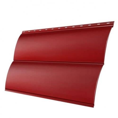 Купить Сайдинг Grand Line Блок-хаус Pe Ral 3011, металлический, 0,5 мм для наружной отделки дома по низкой цене