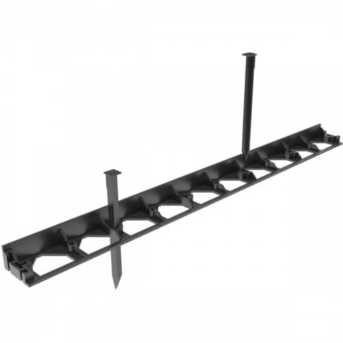 Купить Бордюр Gidrolica Line Б-300.8,5.4.5 - пластиковый черный L3000 по низкой цене