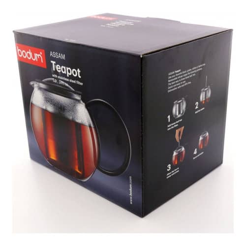 Купить Чайник BODUM Assam заварочный с металлическим прессом, черный, 0,5 л по низкой цене