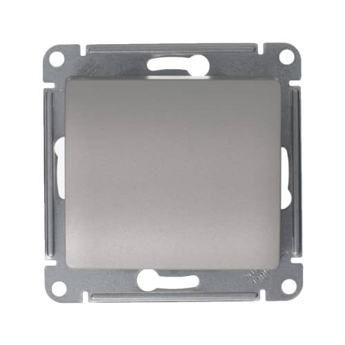 Купить Выключатель проходной одноклавишный Schneider Electric Глосса без рамки платина по низкой цене