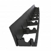 Купить Бордюр ландшафтный пластиковый черный 8 см с анкерами по низкой цене