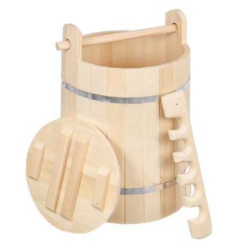 Купить Деревянная кадка для солений 30 л с замком и гнётом по низкой цене