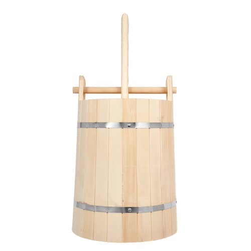 Купить Деревянная кадка для солений 15 л с замком и гнётом по низкой цене