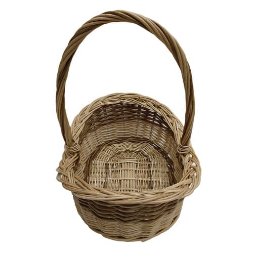 Купить Лукошко плетеное Фантазия овальное 25x21x11/25 см по низкой цене