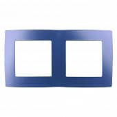 Купить Рамка ЭРА 2 поста ультрамариновая по низкой цене