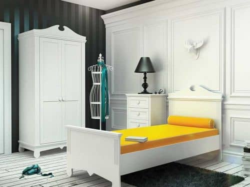 Купить Кровать Timoore односпальная, на закругленных ножках, 100 см по низкой цене