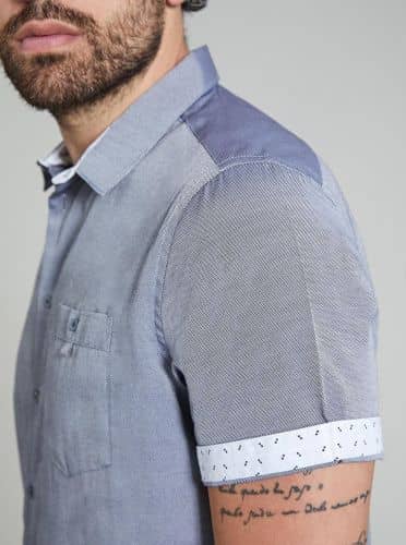 Купить Рубашка Piazza Italia con taschino серая по низкой цене