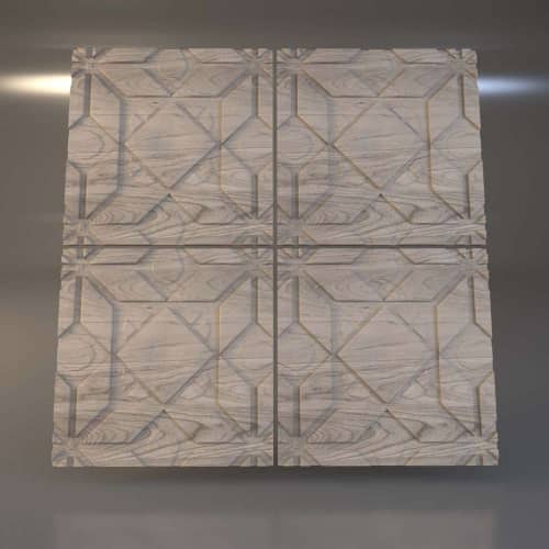 3D панель стеновая Relieffo Geometry (Береза) Д033БР 600х600х30 мм