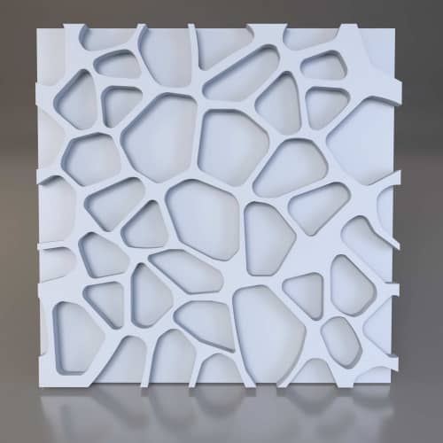 3D панель стеновая Relieffo Cavity 041 из пенополиуретана 600x600x22,5 мм