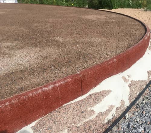 Купить Бордюр резиновый красный 100х25х5 см по низкой цене