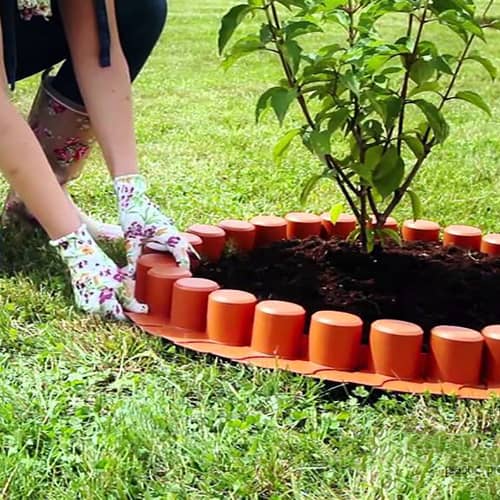 Купить Бордюр для сада Prosperplast пластиковый 4,05 м терракотовый по низкой цене