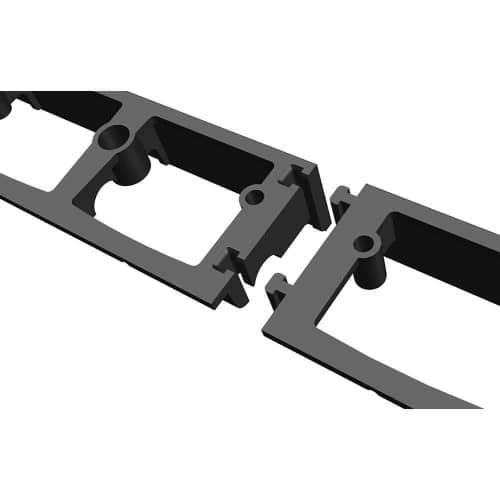 Купить Бордюр ландшафтный пластиковый черный 8 см с анкерами по низкой цене