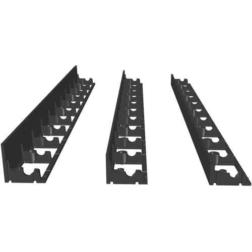 Купить Бордюр ландшафтный пластиковый черный 8 см с анкерами по низкой цене