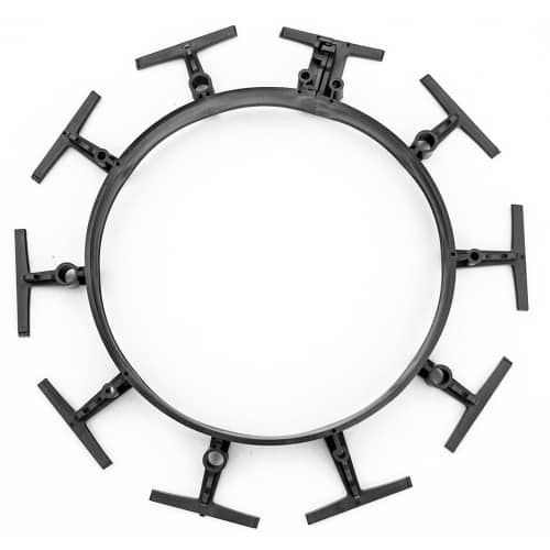 Купить Бордюр ландшафтный пластиковый черный 8 см с анкерами по низкой цене