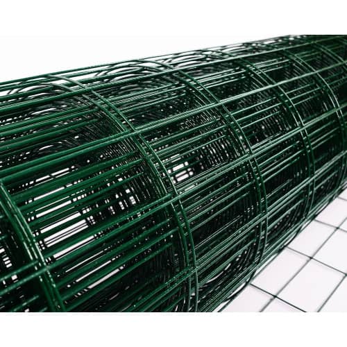 Купить Сетка сварная оцинкованная с ПВХ покрытием 1,5х10 м ячейка 75х100 мм по низкой цене