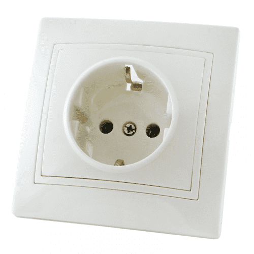 Купить Розетка TDM Electric ТАЙМЫР SQ1814-0012 в рамку с/у, 1 гнездо, с/з, 16 А, 230 В, IP20, керамика, белая по низкой цене