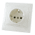 Купить Розетка TDM Electric ТАЙМЫР SQ1814-0012 в рамку с/у, 1 гнездо, с/з, 16 А, 230 В, IP20, керамика, белая по низкой цене