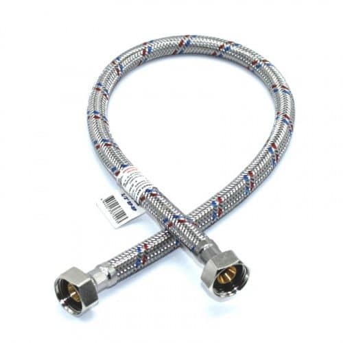 Купить Подводка для воды, гибкая, сталь, нерж., 1/2" В/В, 30 см по низкой цене