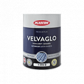 Купить Эмаль PLASCON VELVAGLO WB универсальная, полуглянцевая, White (белая), 1 л по низкой цене