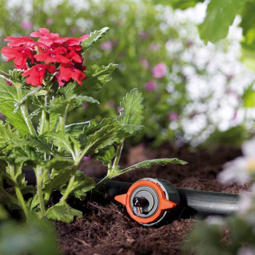 Купить Капельница концевая регулируемая от 1 до 8 л/ч уравнивающая давление 5 шт Gardena по низкой цене