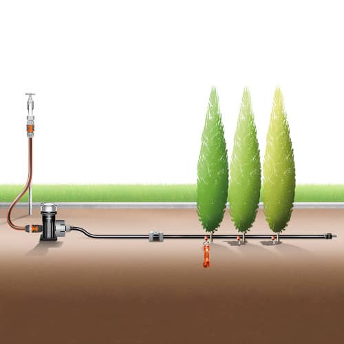 Купить Капельница концевая 2 л/час Gardena 25 шт по низкой цене