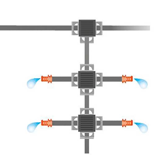 Купить Соединитель Т-образный для капельной линии 13 мм 2 шт Gardena по низкой цене
