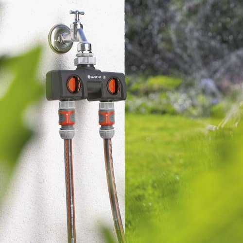 Купить Распределитель воды Gardena 2-х канальный по низкой цене