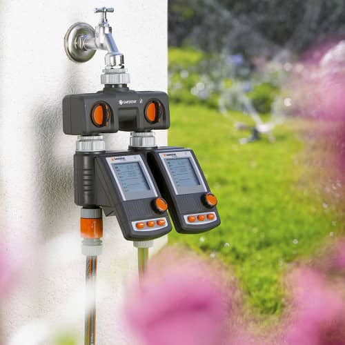 Купить Распределитель воды Gardena 2-х канальный по низкой цене