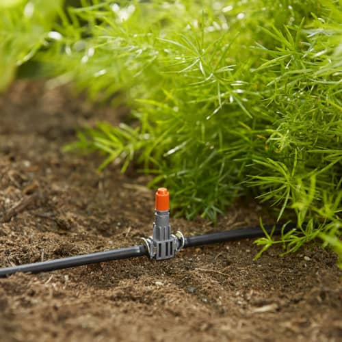 Купить Соединитель T-образный для микронасадок Gardena 4,6 мм 5 шт по низкой цене