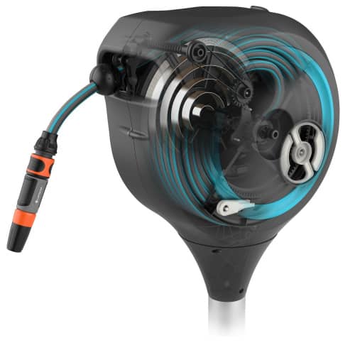 Купить Катушка Gardena на колышке со шлангом автоматическая 1/2 20 м по низкой цене