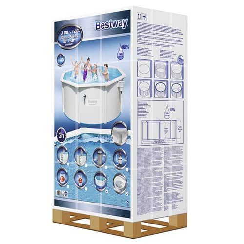 Купить Бассейн каркасный Bestway Hydrium Pool Set 300х120 см с фильтр-насосом и лестницей по низкой цене