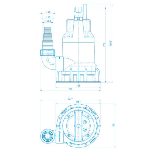 Купить Насос погружной для грязной воды Джилекс 250 Вт, 8400 л/час, напор 6 м по низкой цене
