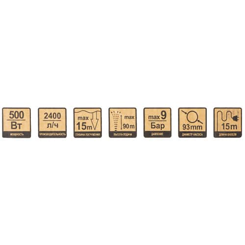 Купить Насос для скважин DORN 500 Вт 2400л/час D93 мм, напор 90 м по низкой цене