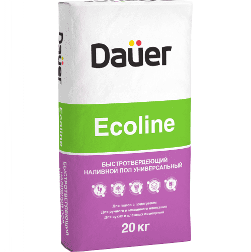 Купить Наливной пол Dauer Ecoline 20 кг быстротвердеющий по низкой цене