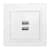 Купить Розетка USB двойная EKF Минск белая по низкой цене