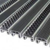 Купить Грязезащитное покрытие Чистый Вход City Status алюминиевое резина + щетка 20 мм по низкой цене