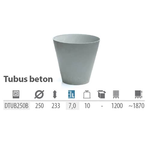 Купить Уличный горшок d25 см серый 7 литров по низкой цене