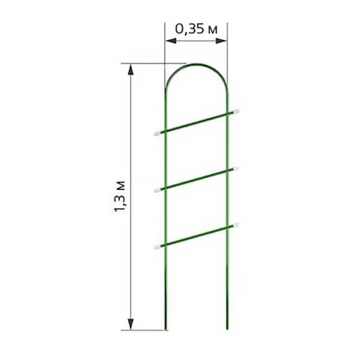 Купить Шпалера металлическая Лесенка 35х135 см по низкой цене