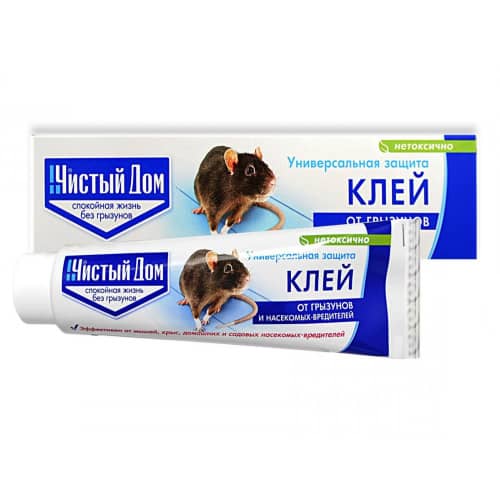 Купить Средство от грызунов и насекомых КЛЕЙ Чистый Дом туба 130 г по низкой цене