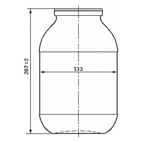 Купить Банка стеклянная под закатку 2000 мл по низкой цене