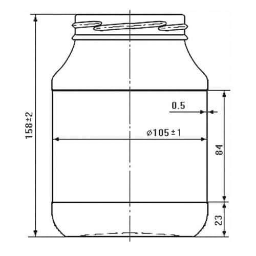 Купить Банка стеклянная ТВИСТ винтовая 1000 мл по низкой цене
