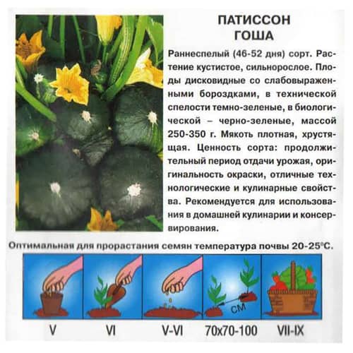 Купить Патиссон Гоша 1 г по низкой цене