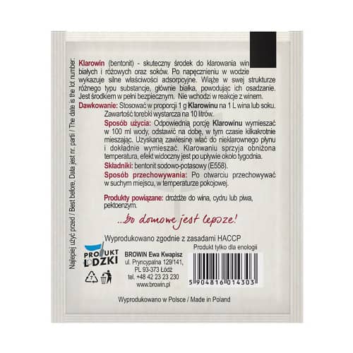 Купить Осветлитель для вина 10 г по низкой цене