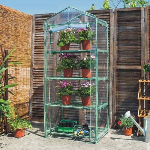 Купить Парник для балкона 69х49х160 см 4 полки по низкой цене