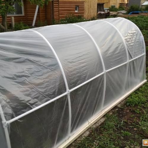Купить Каркас парника 500х110х120 см пластиковый белый по низкой цене