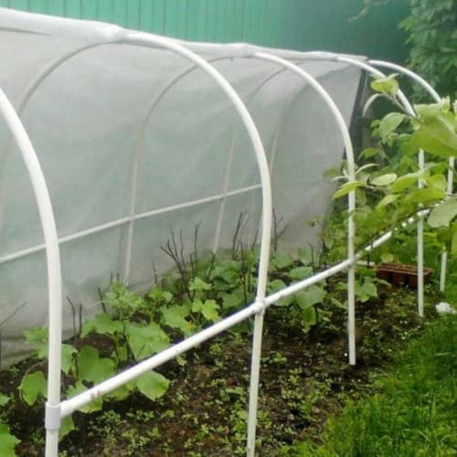 Купить Каркас парника 500х110х120 см пластиковый белый по низкой цене