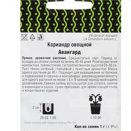 Купить Кориандр Авангард по низкой цене