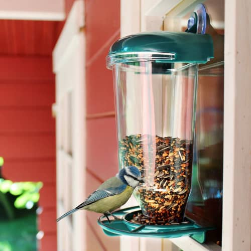 Купить Кормушка для птиц с присоской 14х10,5х22 см C22951770 по низкой цене