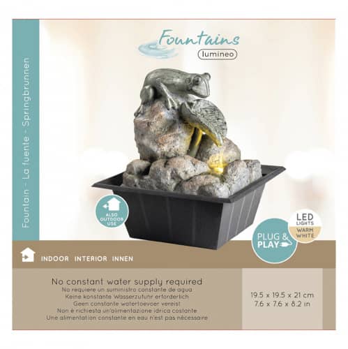 Купить Фонтан декоративный Лягушка на камнях по низкой цене